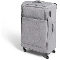 Outlet Gifi Valise souple 73L polyester gris
