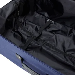 Gifi Valise souple 4 roues bleu H.75 cm