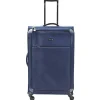 Best Gifi Valise souple trolley à roulettes bleu marine L