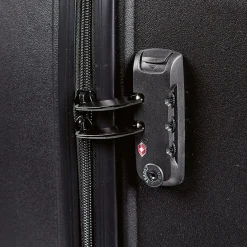 Discount Gifi Valise sur roulettes noir H75 cm