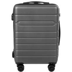 New Gifi Valise trolley ABS rigide 4 roues gris L. 50 cm