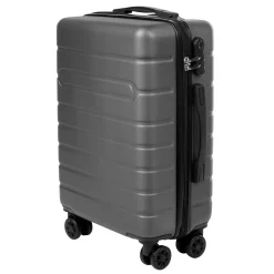 New Gifi Valise trolley ABS rigide 4 roues gris L. 50 cm