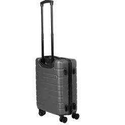 Outlet Gifi Valise trolley ABS rigide 4 roues gris H50cm