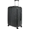 New Gifi Valise trolley rectangulaire noire à roulettes