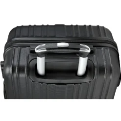 New Gifi Valise trolley rectangulaire noire à roulettes