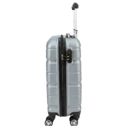 Outlet Gifi Valise trolley rigide abs gris argenté H50 cm