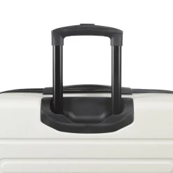 Discount Gifi Valise trolley rigide 4 roues blanche 60cm