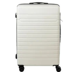 Hot Gifi Valise trolley rigide 4 roues blanche 70cm