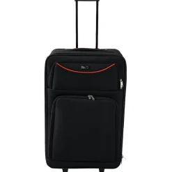 Discount Gifi Valise trolley à roulette souple bleu marine L