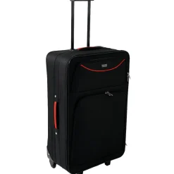 Discount Gifi Valise trolley à roulette souple bleu marine L