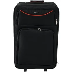 Discount Gifi Valise trolley à roulette souple bleu marine L