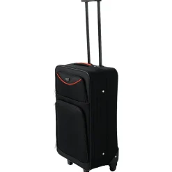 Hot Gifi Valise trolley à roulettes souple bleu marine M