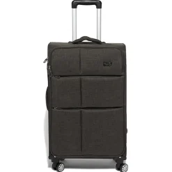 Online Gifi Valise trolley souple roues multidirectionnelles gris H60 cm