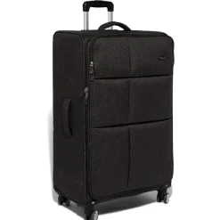 Gifi Valise trolley souple roues multidirectionnelles gris H70 cm