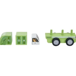 Gifi Jeux D'Imagination Et D'Imitation<Véhicule à assembler en bois certifié FSC® x2 - camion de pompier et de poubelle