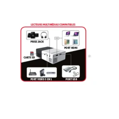 Vidéoprojecteur portable noir et blanc*Gifi