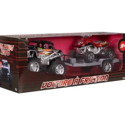 Gifi Jeux D'Imagination Et D'Imitation<Voiture friction 4X4 et remorque