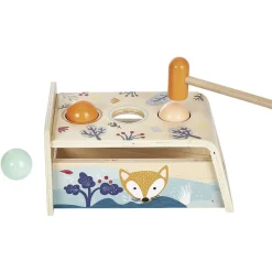 Gifi Eveil<Xylophone avec jeu à marteler 2 en 1 en bois